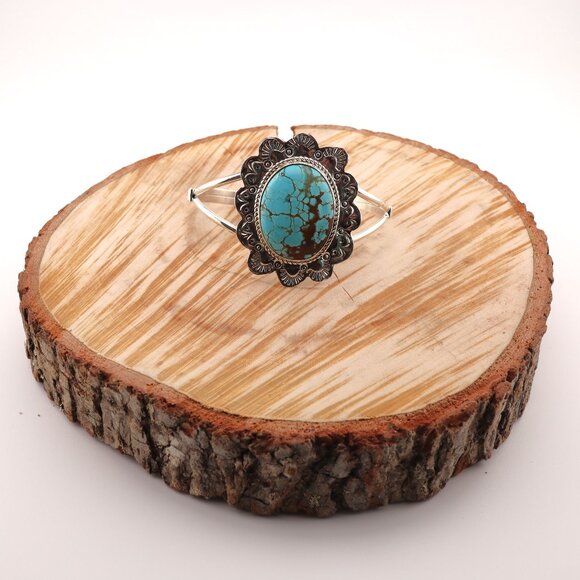 Handmade Native American Cuff Bracelet, @loveyourstyle Turquoise NA Jewelry** - Picture 4 of 11
